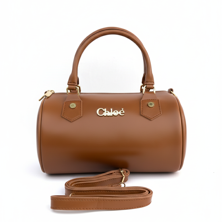 Chloé Brown Barrel-style handbag With Crossbody Strap