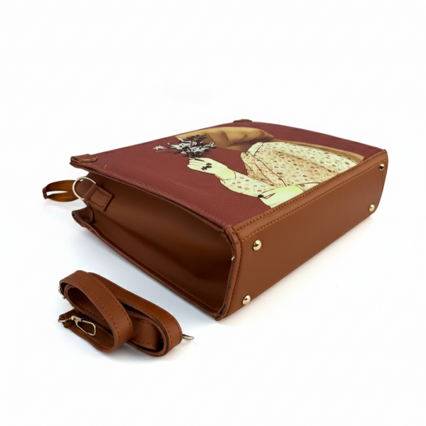 Artistic Canvas Tote With Shoulder Strap