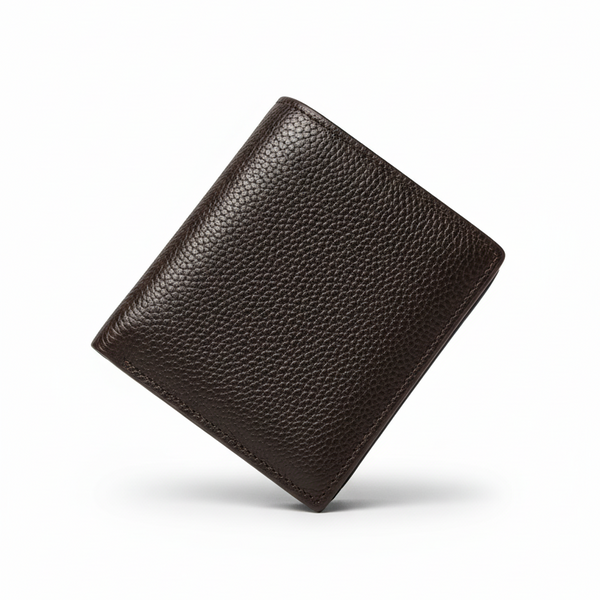 Binfa Executive Grain Deep Brown Leather Wallet