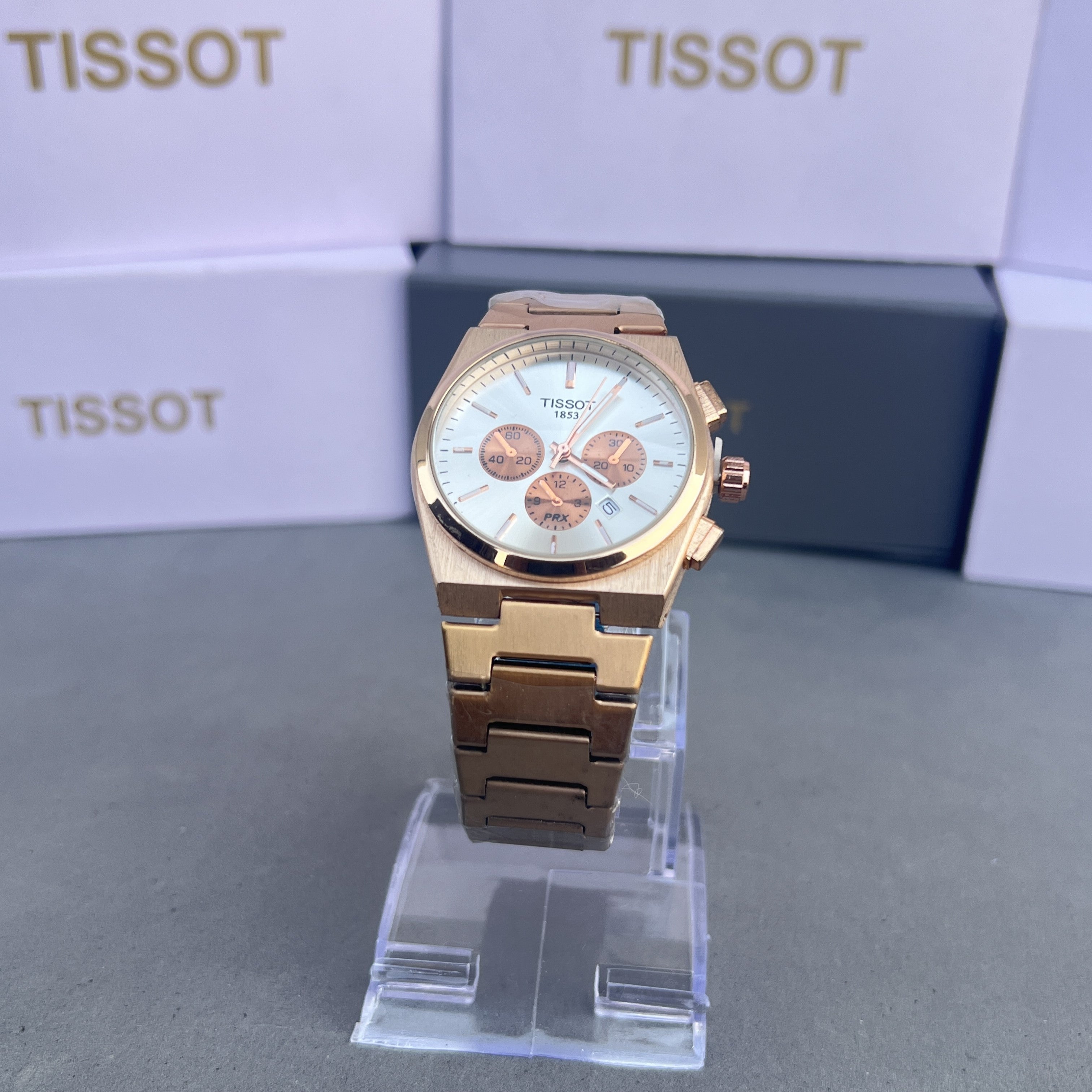 Tissot PRX Copper Stainless Steel With Silver Dial