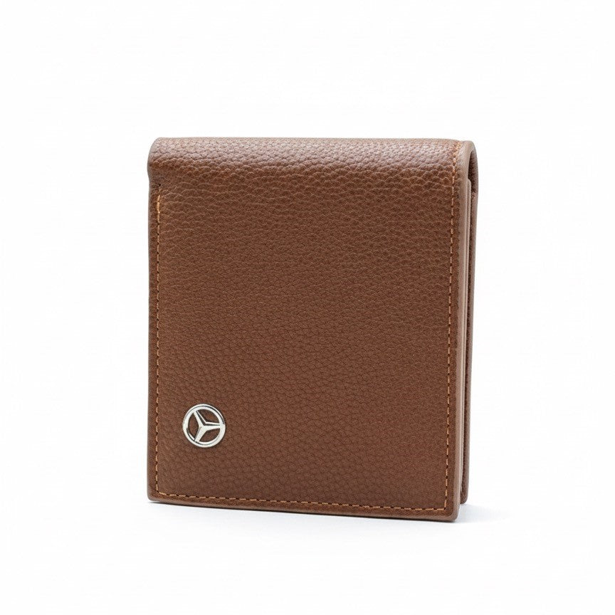 Men's Premium Brown Genuine Leather Bi-Fold Wallet