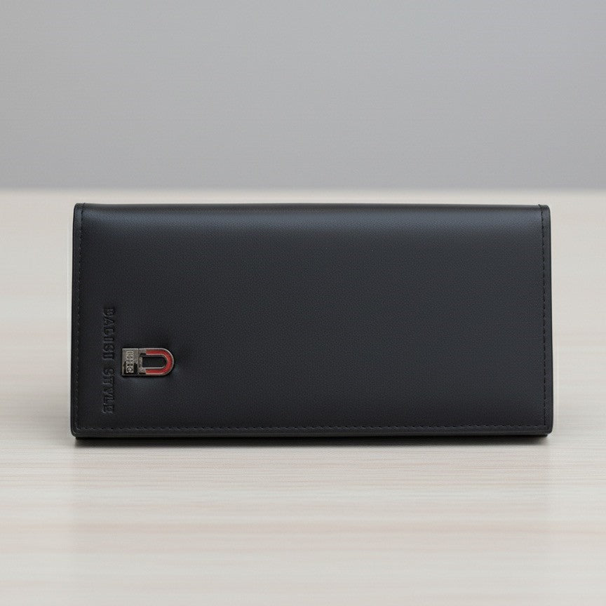 BALISI STYLE Men's Long Bifold Executive Brown Wallet