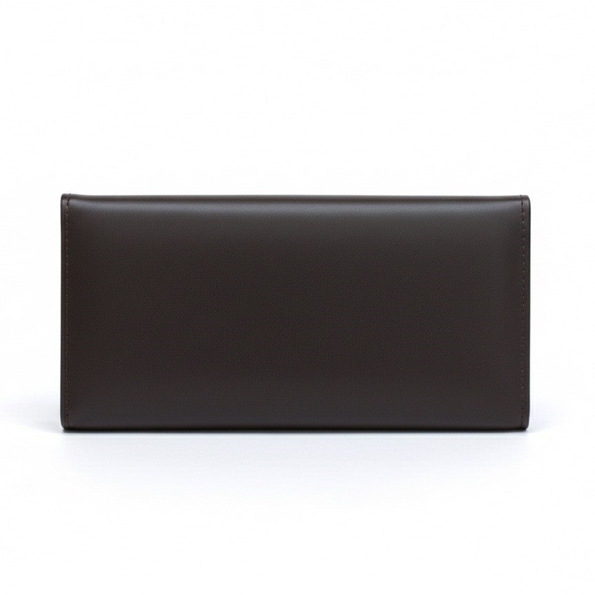 BALISI STYLE Men's Long Bifold Executive Brown Wallet