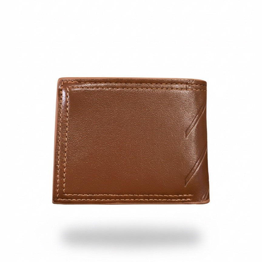 Believe Men's Luxury Rich Brown Leather Bifold Wallet